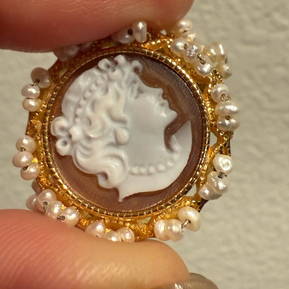 Cameo Italiano 18K Gold Plated 